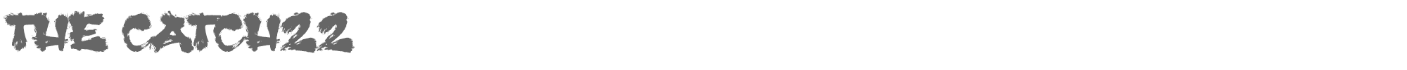 Sample characters The Catch Font