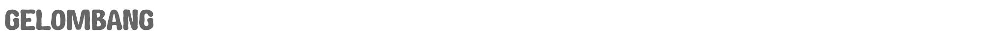 Sample characters Gelombang Font