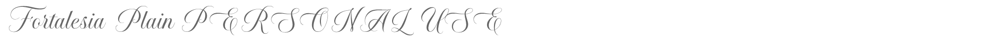 Sample characters Fortalesia Script Font