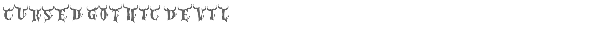 Cursed Gothic CursedGothic-Devil.ttf font preview