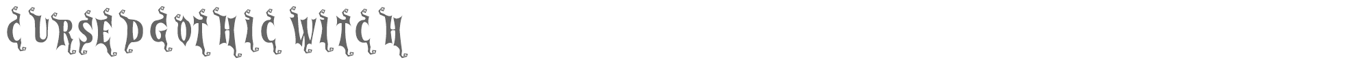 Cursed Gothic CursedGothic-Witch.ttf font preview