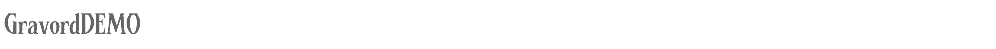 Gravord GravordDEMO.ttf font preview