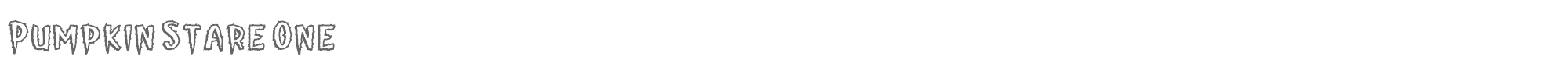 Pumpkin Stare PumpkinStare-One.ttf font preview