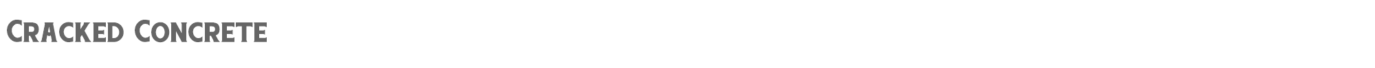 Cracked Concrete CrackedConcrete.ttf font preview