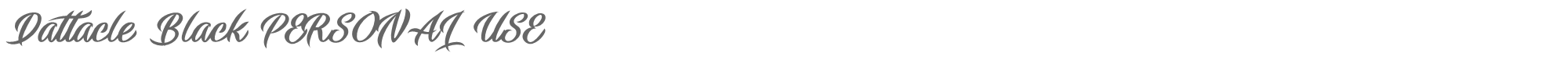 Dattacle DattacleBlack_PERSONAL_USE_ONLY.otf font preview