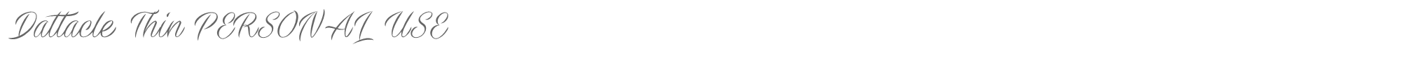 Dattacle DattacleThin_PERSONAL_USE_ONLY.otf font preview