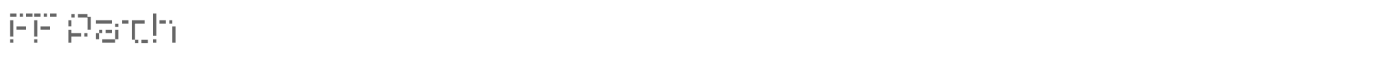 Sample characters FF Path Font