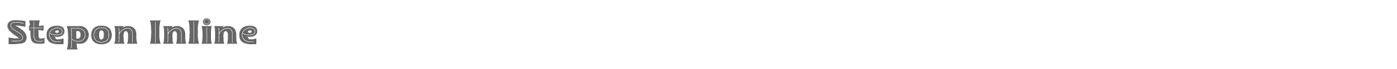 Stepon Stepon-Inline.otf font preview