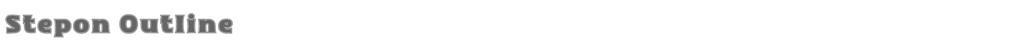 Stepon Stepon-Outline.ttf font preview