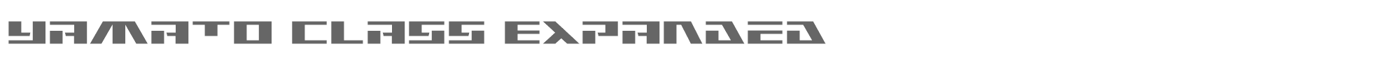 Yamato Class yamatoclassexpand.ttf font preview