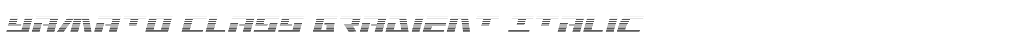 Yamato Class yamatoclassgradital.ttf font preview