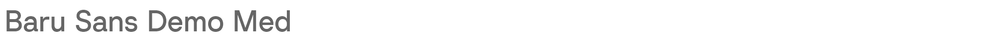 Baru Sans BaruSansDemo-Medium.ttf font preview