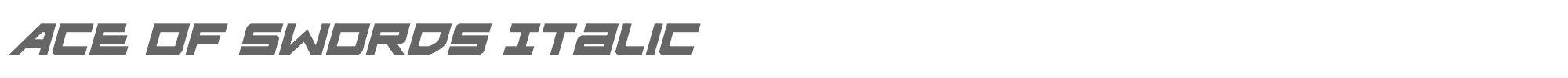 Ace of Swords aceofswordsital.ttf font preview