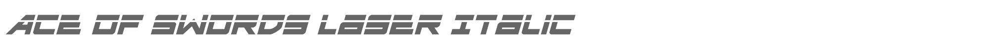 Ace of Swords aceofswordslaserital.ttf font preview