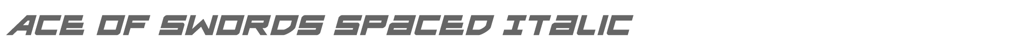 Ace of Swords aceofswordsspacedital.ttf font preview