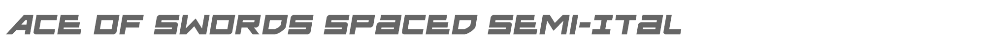 Ace of Swords aceofswordsspacedsemital.ttf font preview