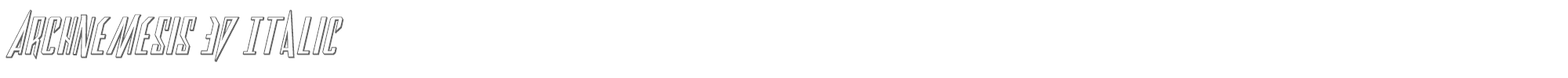 Archnemesis archnemesis3dital.ttf font preview