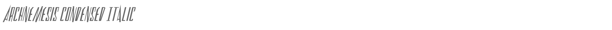 Archnemesis archnemesiscondital.ttf font preview