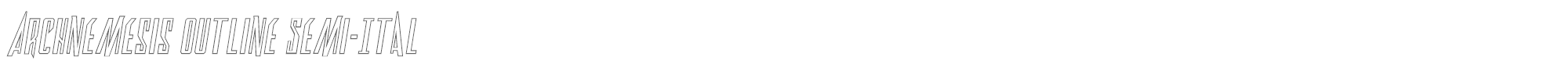 Archnemesis archnemesisoutsemital.ttf font preview