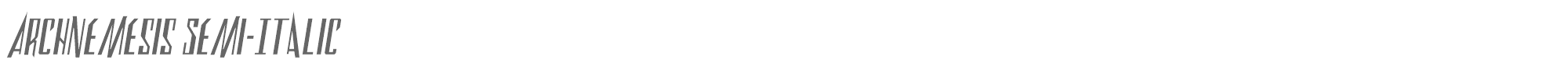 Archnemesis archnemesissemital.ttf font preview
