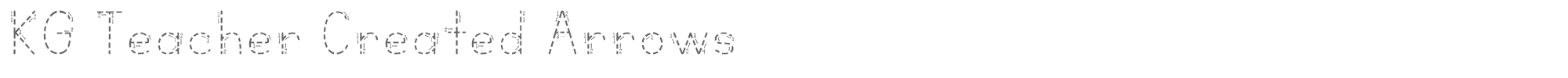 KG Teacher Created KGTeacherCreatedArrows.ttf font preview
