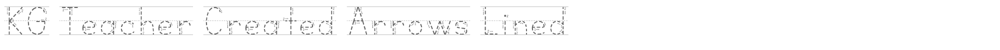 KG Teacher Created KGTeacherCreatedArrowsLined.otf font preview