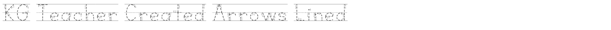 KG Teacher Created KGTeacherCreatedArrowsLined.ttf font preview