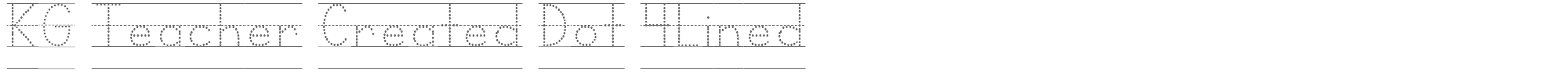 KG Teacher Created KGTeacherCreatedDot4Lined.ttf font preview
