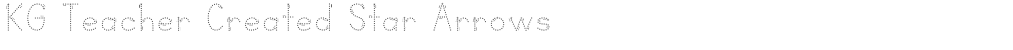 KG Teacher Created KGTeacherCreatedStarArrows.otf font preview