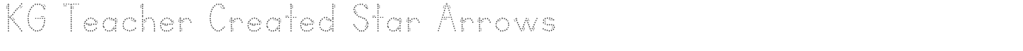 KG Teacher Created KGTeacherCreatedStarArrows.ttf font preview