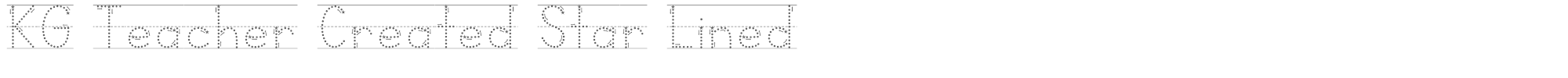KG Teacher Created KGTeacherCreatedStarLined.otf font preview