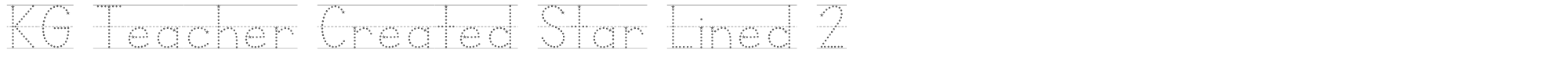KG Teacher Created KGTeacherCreatedStarLined2.otf font preview