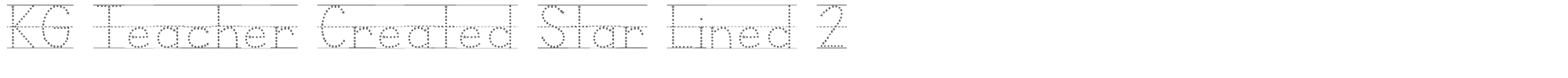 KG Teacher Created KGTeacherCreatedStarLined2.ttf font preview