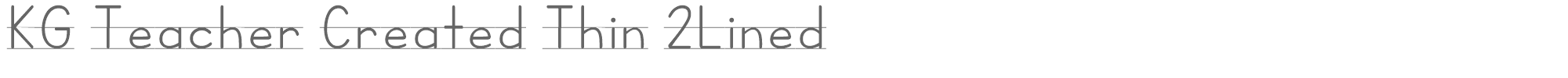 KG Teacher Created KGTeacherCreatedThin2Lined.ttf font preview
