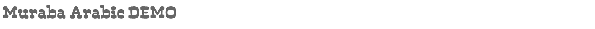 Muraba MurabaArabicDEMO-Regular.otf font preview