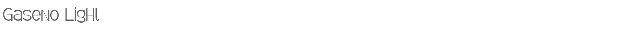 Gaseno Gaseno-Light.ttf font preview