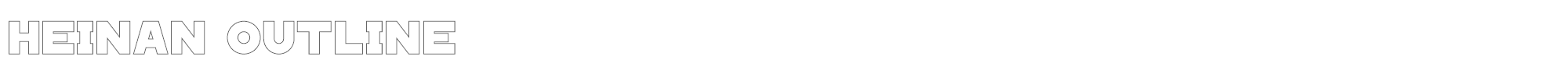 Heinan HEINAN-Outline.otf font preview