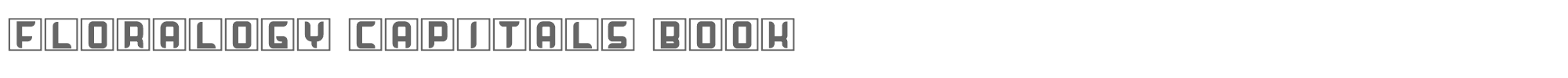 Floralogy Capitals FloralogyCapitals-Book.ttf font preview
