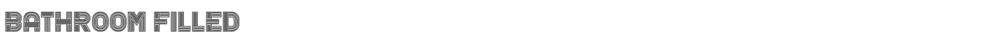 Bathroom BathroomFilled.ttf font preview