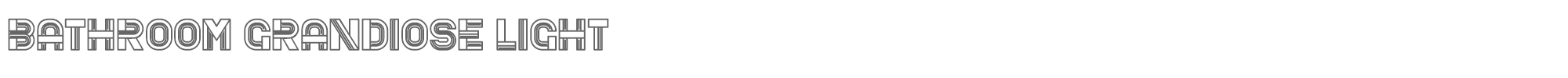 Bathroom BathroomGrandioseLight.ttf font preview