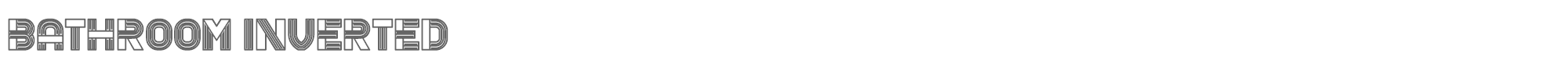 Bathroom BathroomInverted.ttf font preview