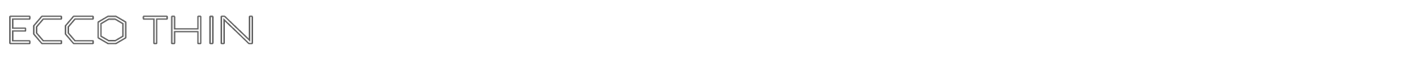 Ecco Ecco-Thin.ttf font preview