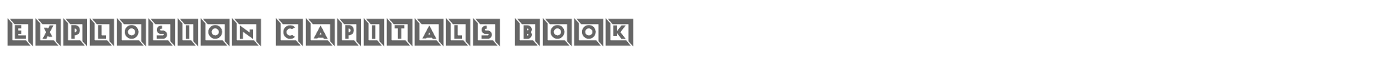 Explosion Capitals ExplosionCapitals-Book.ttf font preview