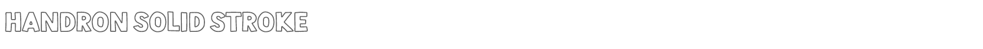 Handron Handron-Stroke.otf font preview