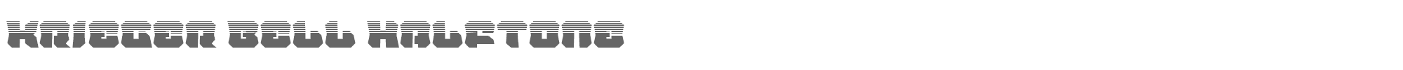 Krieger Bell kriegerbellhalf.ttf font preview