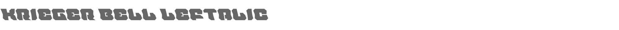 Krieger Bell kriegerbellleft.ttf font preview