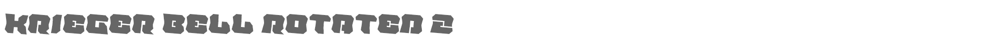 Krieger Bell kriegerbellrotate2.ttf font preview