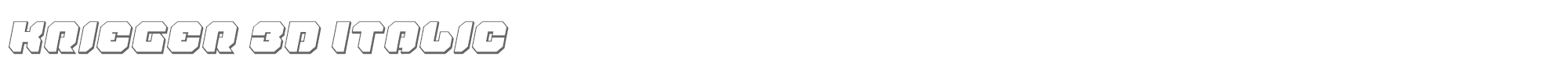 Krieger krieger3dital.ttf font preview