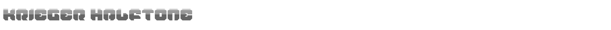 Krieger kriegerhalf.ttf font preview