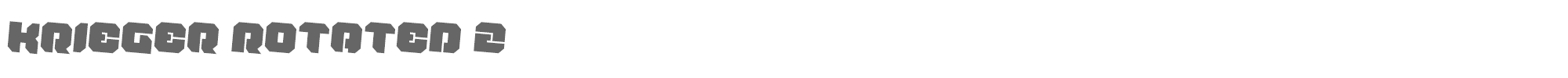 Krieger kriegerrotate2.ttf font preview